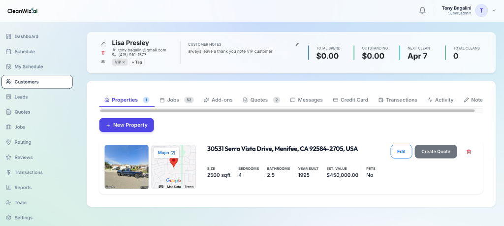 Customer Profile CRM